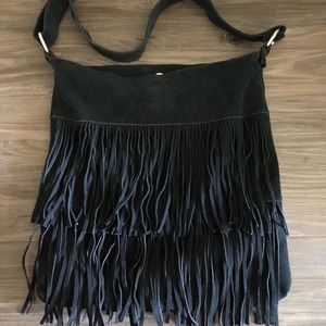 Steve Madden suede crossbody bag